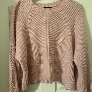 Express Light Pink Crew Neck Sweater